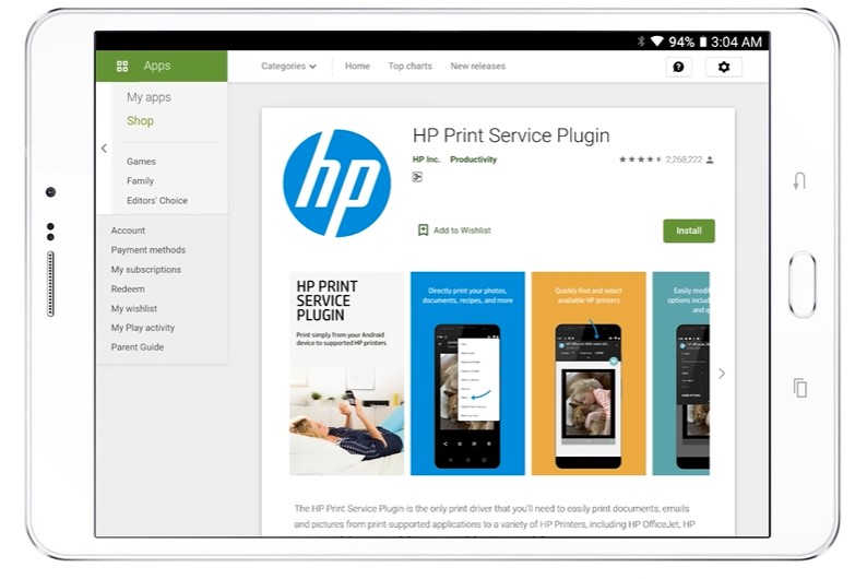 12. Download the HP PrinterConnect app