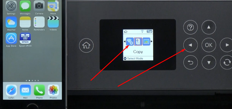 21. pair the device and printer with wifi