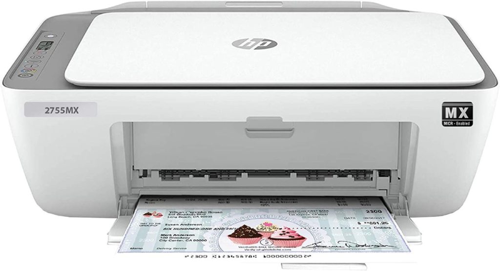 2. VersaCheck HP DeskJet 2755 MX MICR Check Printer