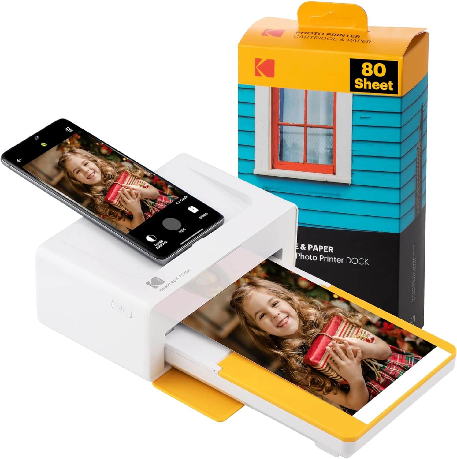 10. KODAK Dock Plus 4PASS Instant Photo Printer (4x6 inches)